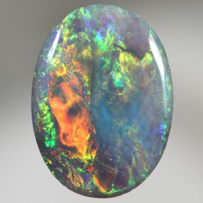 SOLID SEMI BLACK OPAL Very bright rolling flashes SEE VIDEO
